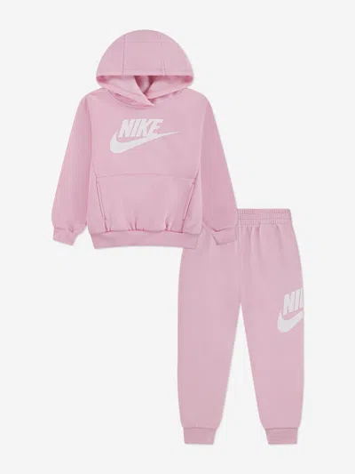 Nike Kids Club Fleece Tracksuit In Pink
