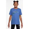 Nike Kids' Club Futura Appliqué T-shirt In Blue