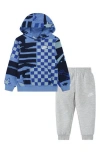 Nike Kids' Club Lifestyle Pullover Hoodie & Joggers Set In Blue