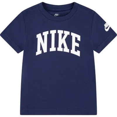 Nike Kids' Club Logo Graphic T-shirt In Midnight Navy