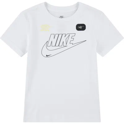 Nike Kids' Club Logo T-shirt In White