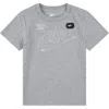 Nike Kids' Club Logo T-shirt In Gray