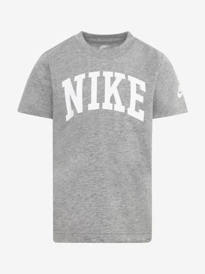 Nike Kids Club Seasonal Jersey T-shirt In Grey
