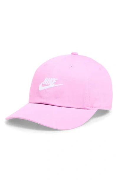 Nike Kids' Club Swoosh Baseball Cap In Pink
