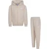 Nike Kids' Club Zip Hoodie & Joggers Set In Sanddrift