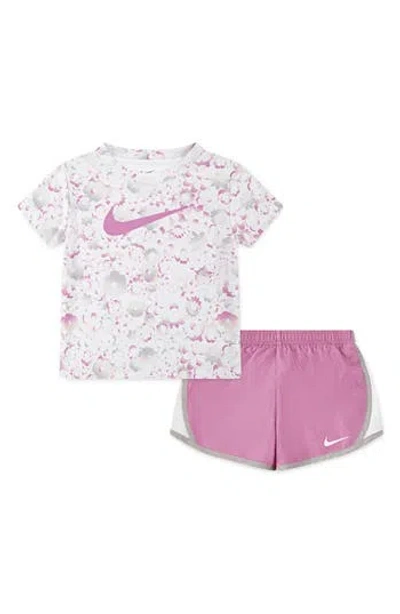 Nike Kids' Colorblocked Tempo T-shirt & Mesh Shorts Set