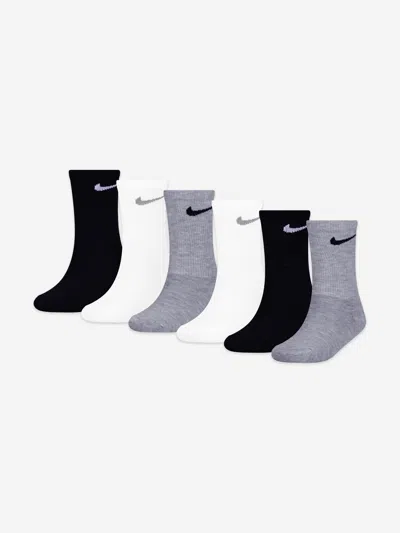 Nike Kids Colourful Crew Socks Set In Multi
