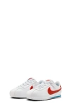 Nike Kids' Cortez Easyon Sneaker In White/varsity Red/blue