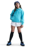 Nike Kids' Cotton Blend Fleece Hoodie In Blue