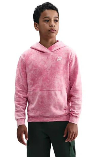 Nike Kids' Cotton Blend Fleece Hoodie In Gold