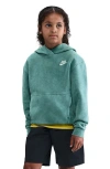 Nike Kids' Cotton Blend Fleece Hoodie In Green