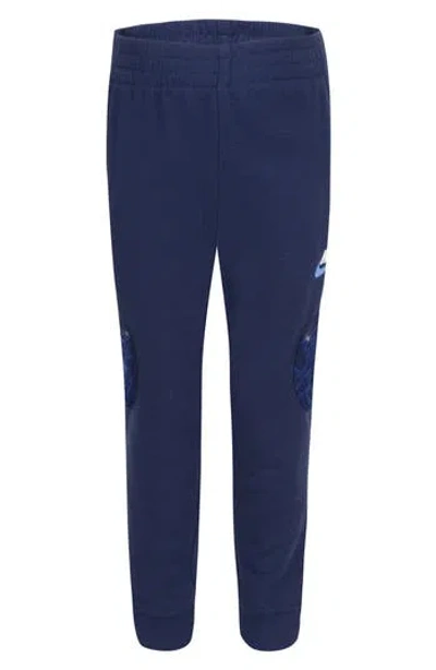 Nike Kids' Cotton Blend Joggers In Blue