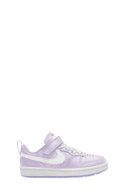 Nike Kids' Court Borough Low Recraft Sneaker In Grape/white/lilac