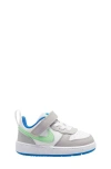 Nike Kids' Court Borough Low Recraft Sneaker In Iron/ Green/ White/ Blue
