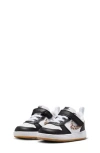Nike Kids' Court Borough Low Top Sneaker In Black