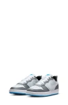 Nike Kids' Court Borough Low Top Sneaker In Platinum/white/grey