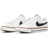 Nike Kids' Court Legacy Sneaker In White/black/ochre