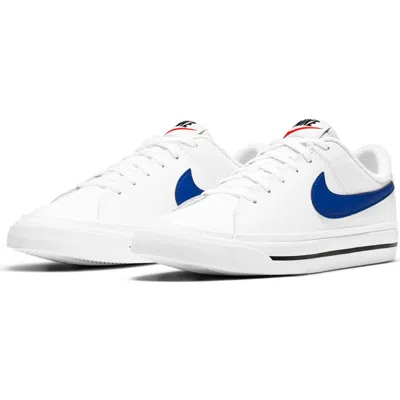 Nike Kids' Court Legacy Sneaker In White/game Royal