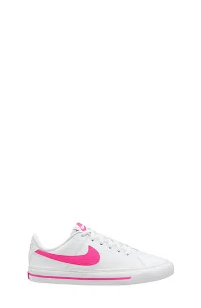 Nike Kids' Court Legacy Sneaker In White