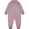 Nike Baby Girls Velour Monogram Coverall In Purple