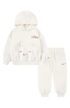Nike Kids' Cozy Comfort Hoodie & Joggers Set In White