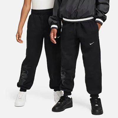 Nike Kids' Culture Of Basketball Fleece Jogger Pants In Black
