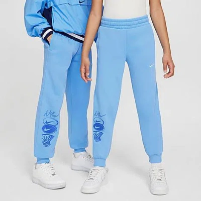 Nike Kids' Culture Of Basketball Fleece Jogger Pants In Blue