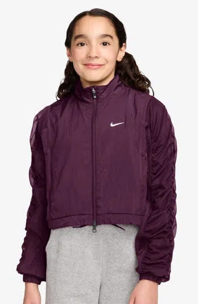 Nike Kids' Dance Dri-fit Jacket In Brown