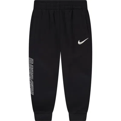 Nike Kids' Diamond Logo Fleece Joggers In Black