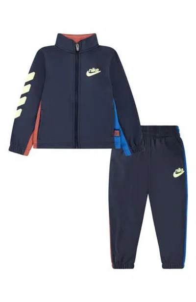 Nike Kids' Dri-fit Colorblock Track Jacket & Pants Set In Blue