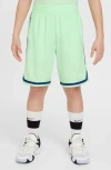Nike Kids' Dri-fit Dna Athletic Shorts In Vapor Green/white