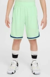 Nike Kids' Dri-fit Dna Athletic Shorts In Vapor Green/white