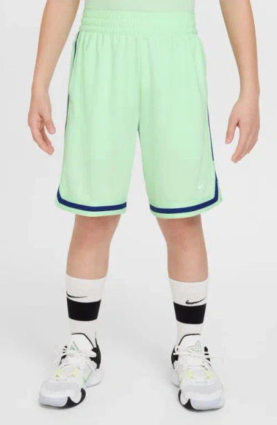 Nike Kids' Dri-fit Dna Athletic Shorts In Vapor Green/white