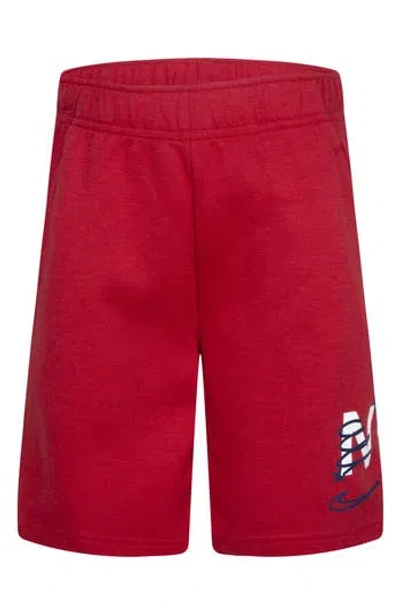 Nike Kids' Dri-fit Drawstring Shorts In Gym Red