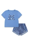 Nike Kids' Dri-fit Essentials Just Do It Sprinter T-shirt & Shorts Set In Blue