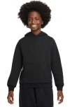 Nike Kids' Dri-fit Fleece Hoodie In Black