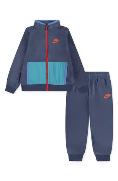 Nike Kids' Dri-fit Keep Climbing Track Jacket & Pants Set In Blue