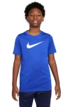 Nike Kids' Dri-fit Legend T-shirt In Game Royal/white