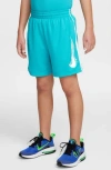 Nike Kids' Dri-fit Mesh Athletic Shorts In Dusty Cactus/white/white