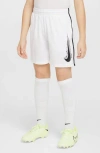 Nike Kids' Dri-fit Mesh Athletic Shorts In White/white/black