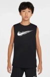 Nike Dri-fit Little Kids' Multi Sleeveless Top In Black/white
