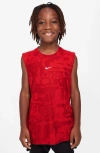 Nike Kids' Dri-fit Multi Muscle Tee In Red