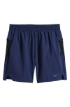 Nike Kids' Dri-fit Multi Tech Shorts In Midnight Navy/black