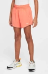 Nike Kids' Dri-fit One Training Shorts In Magic Ember/white