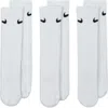 Nike Kids' Dri-fit Perforated Cushioned Crew Socks In 100 White/black