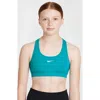 Nike Kids' Dri-fit Racerback Sports Bra In Blue