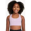 Nike Kids' Dri-fit Racerback Sports Bra In Purple