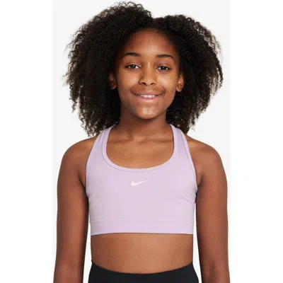 Nike Kids' Dri-fit Racerback Sports Bra In Purple