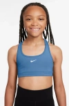 Nike Kids' Dri-fit Racerback Sports Bra In Blue