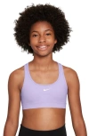 Nike Kids' Dri-fit Racerback Sports Bra In Hydrangeas/white